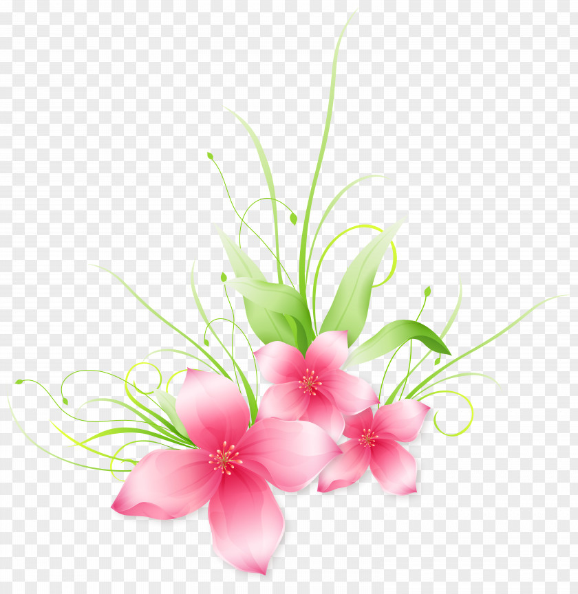 Pink Flower Clip-Art Image Floral Design Cut Flowers Bouquet Artificial Branch PNG