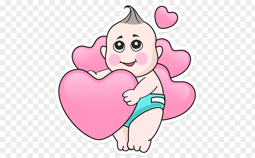 Thumb Love Cartoon Pink Heart Cheek Finger PNG