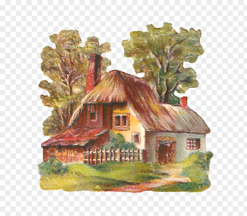 Cottage English Country House Clip Art PNG