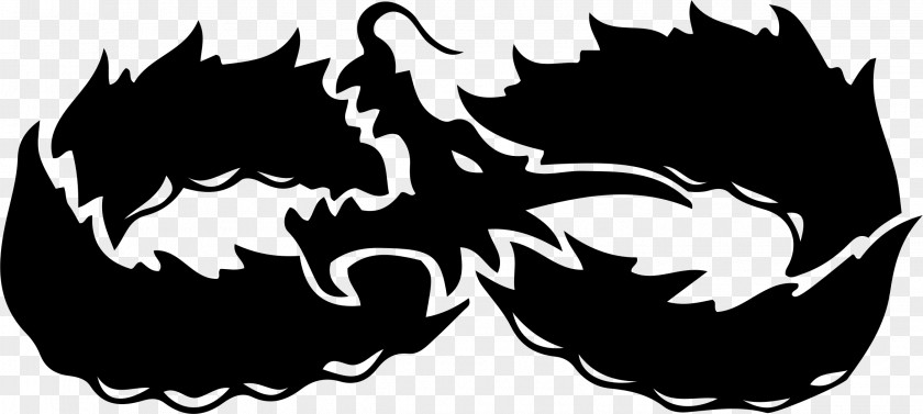 Dragon Black And White Clip Art PNG