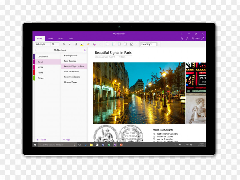 OneNote Microsoft Office Evernote Computer Software PNG