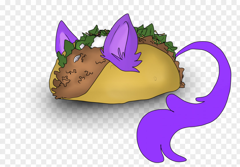 Taco Kawaii Character Clip Art PNG