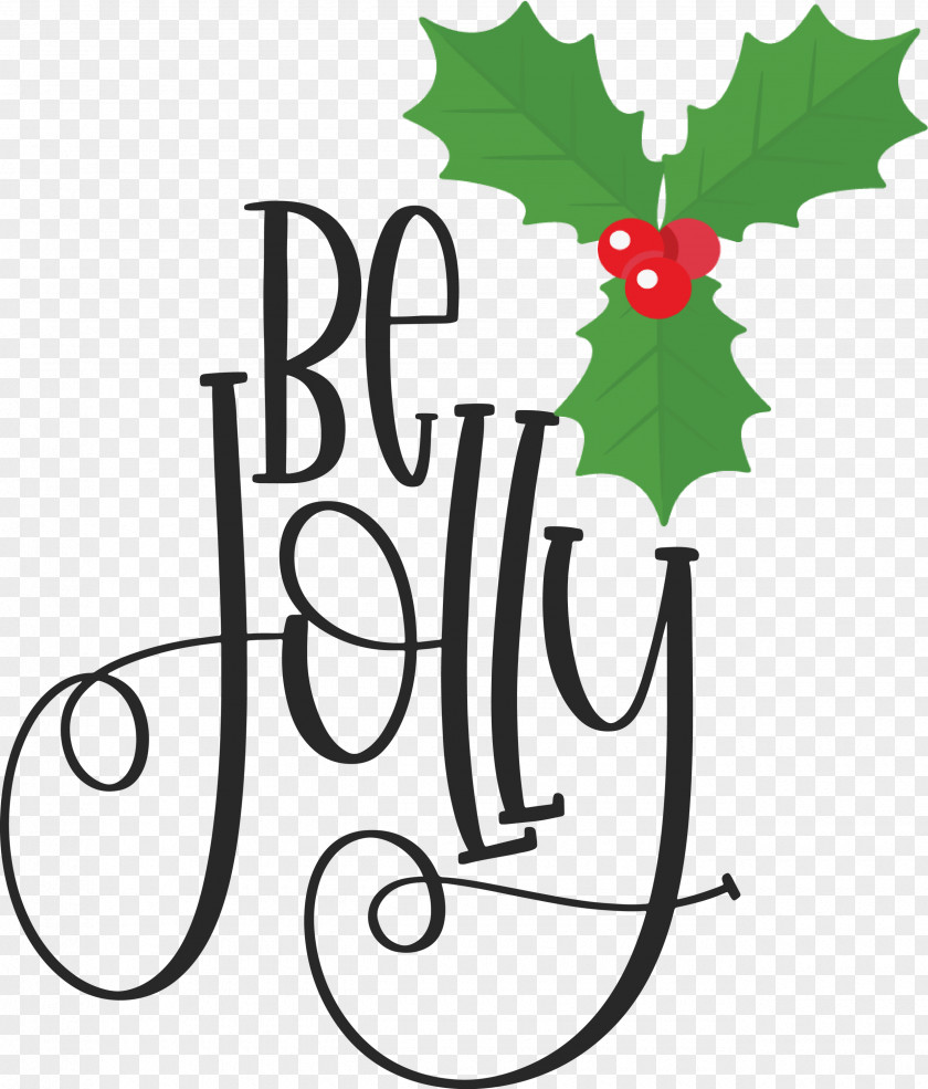 Be Jolly Christmas New Year PNG