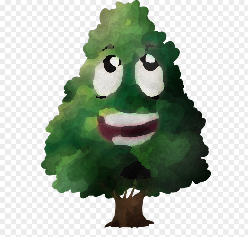 Green Cartoon Animation Tree Plant PNG
