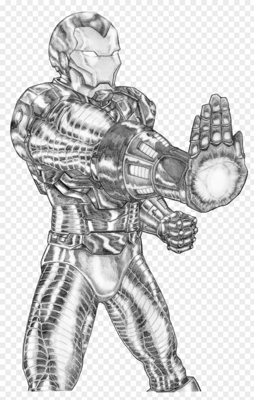 Iron Man Sketch Line Art Figure Drawing PNG