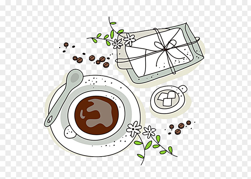 Coffee Illustration Cup Latte Tea Cafe PNG