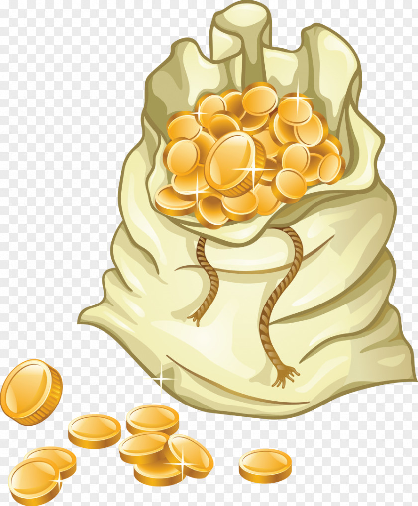 Coins Money Bag Coin Clip Art PNG