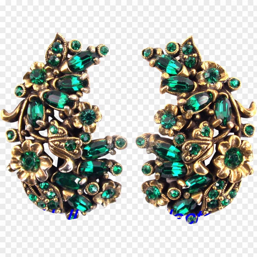 Emerald Earring Turquoise Body Jewellery PNG