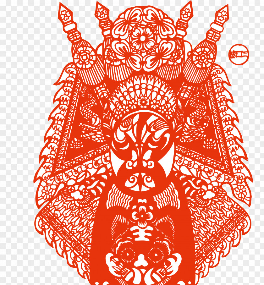 Facebook Chinese Paper Cutting China Peking Opera PNG