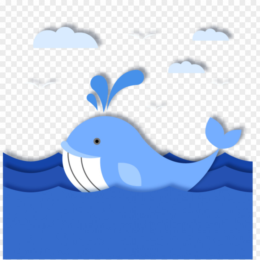 Ocean Cartoon Wave Whales Vector Graphics Image Cuteness PNG