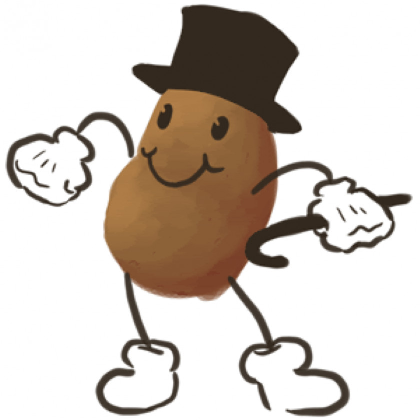 Potato Baked Animation Dance PNG