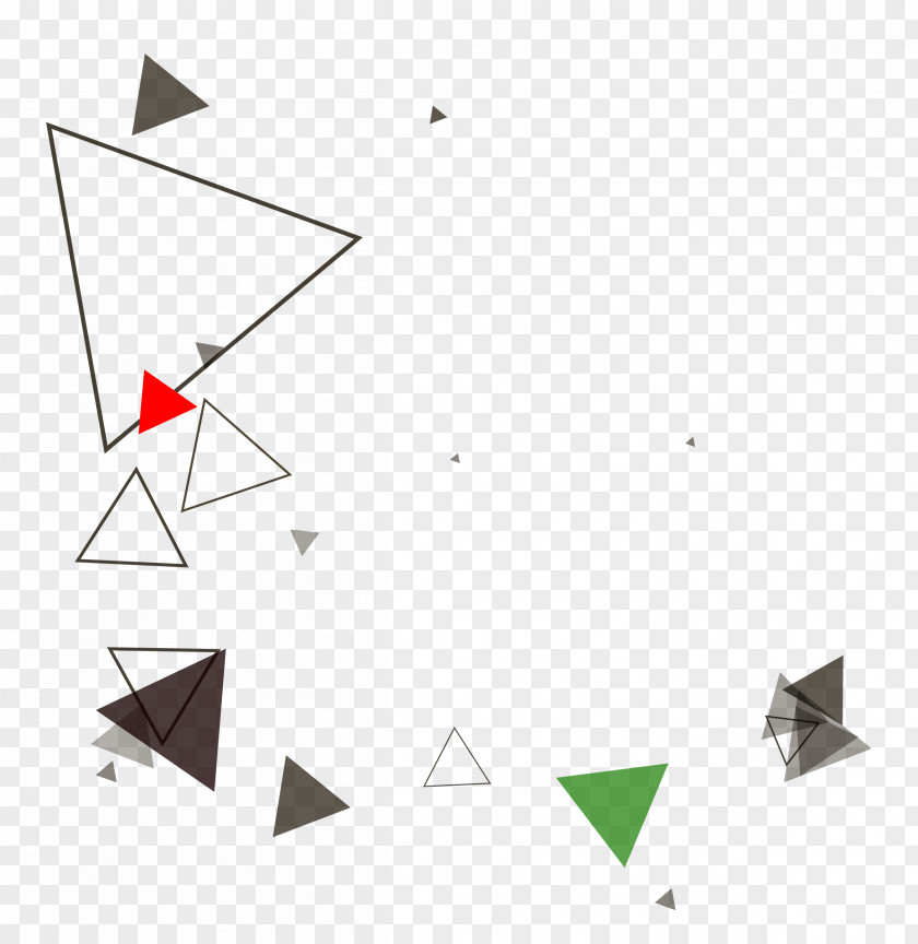 Triangle Floating Element Geometry PNG