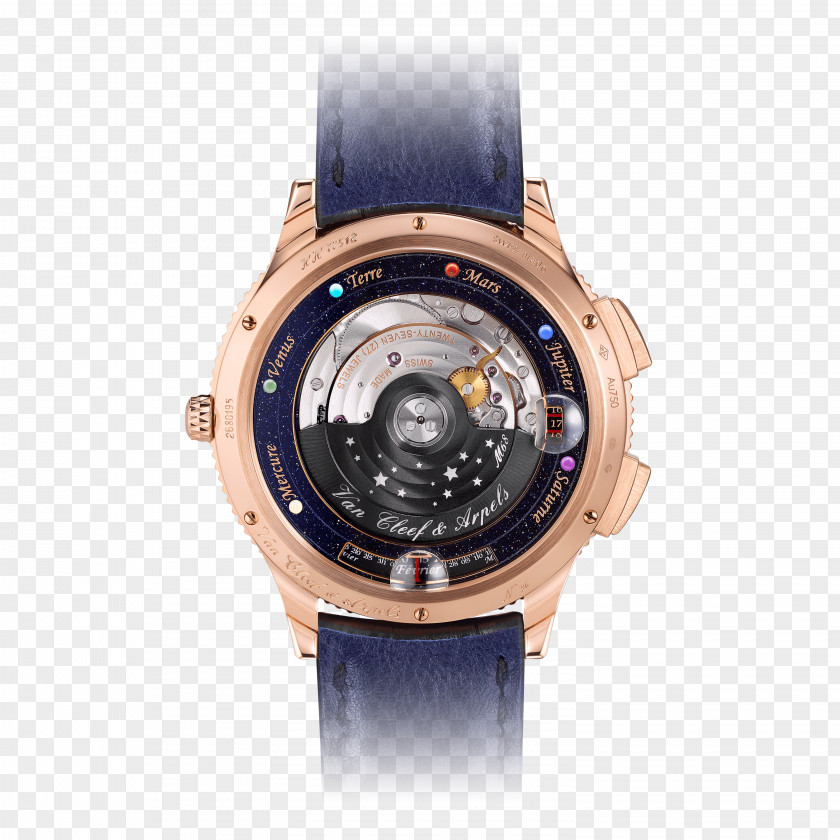 Watch Van Cleef & Arpels Planetarium Complication Clock PNG
