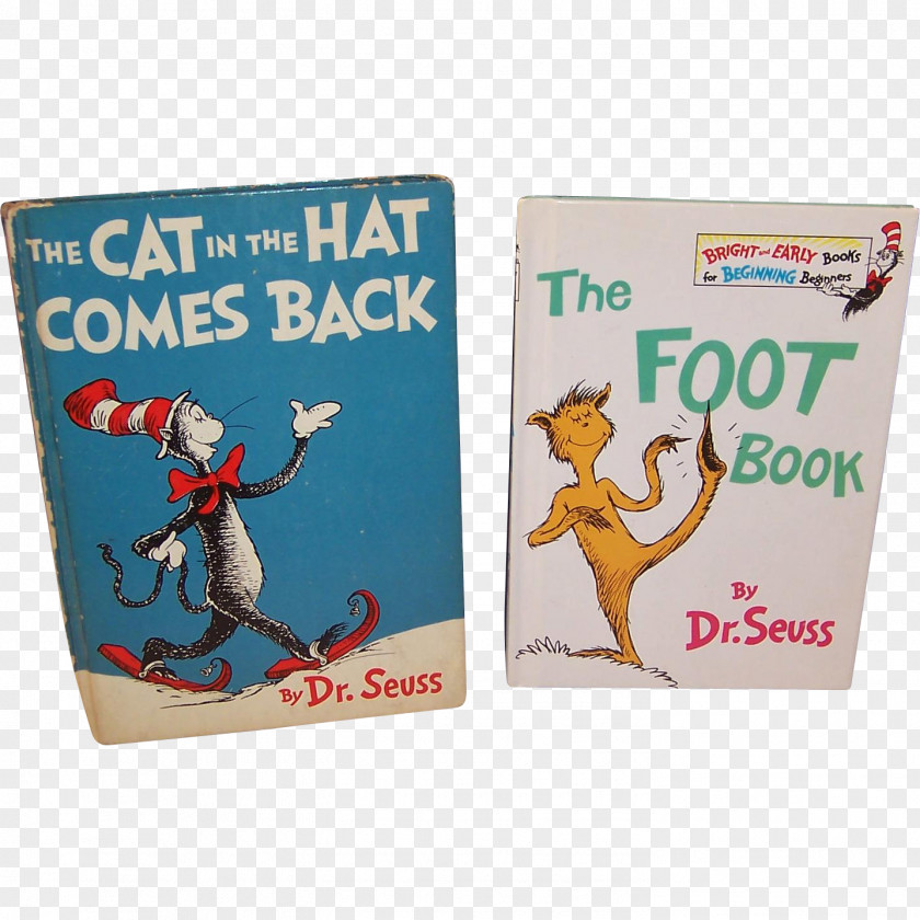 Dr. Seuss The Cat In Hat Comes Back Hardcover Beginner Books PNG