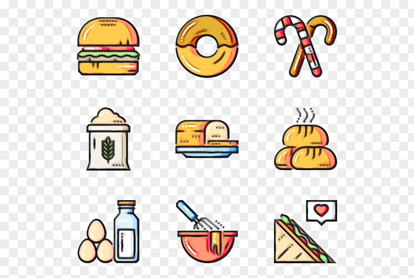 Food Group Yellow Clip Art Line PNG