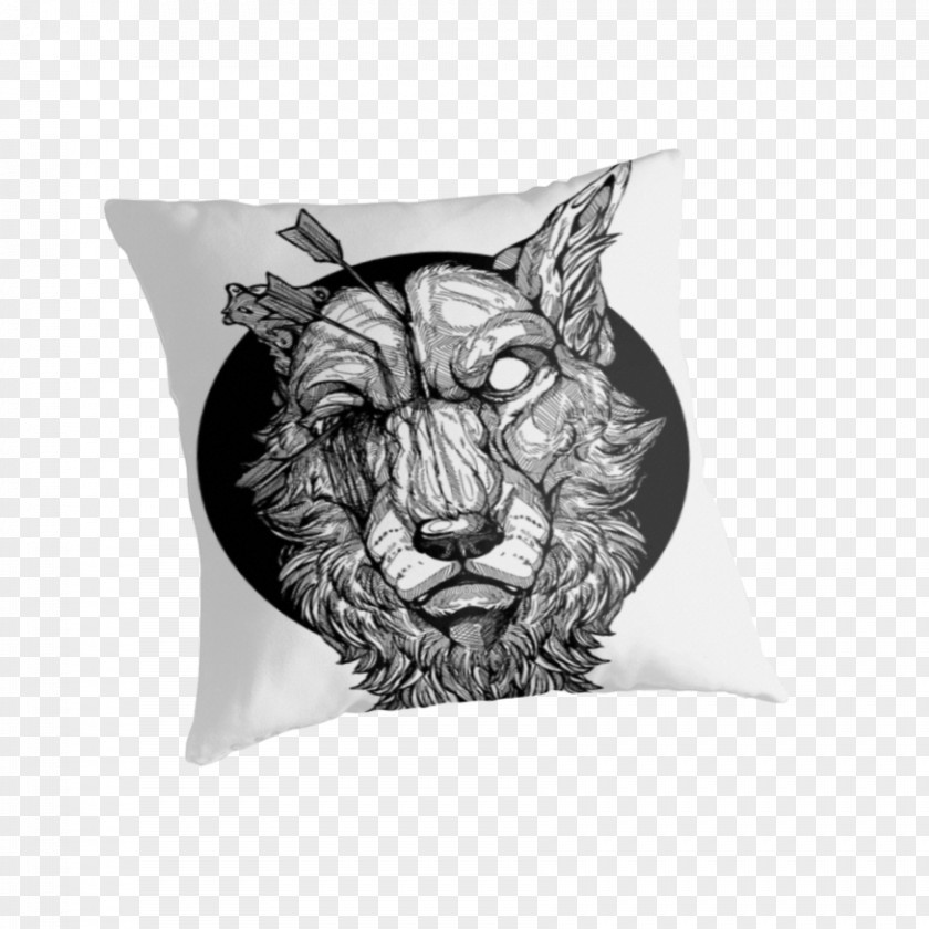 Red Skull Print Lion Design By Humans /m/02csf Throw Pillows PNG