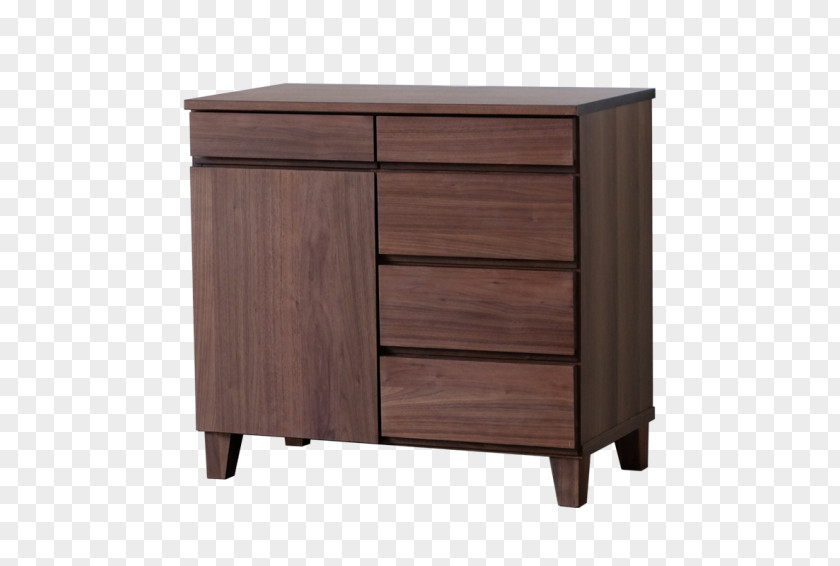 Walnut Drawer Bedside Tables Buffets & Sideboards Furniture Juglans PNG