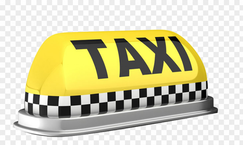 Yellow Taxi Sign Cab Stock Photography Illustration PNG