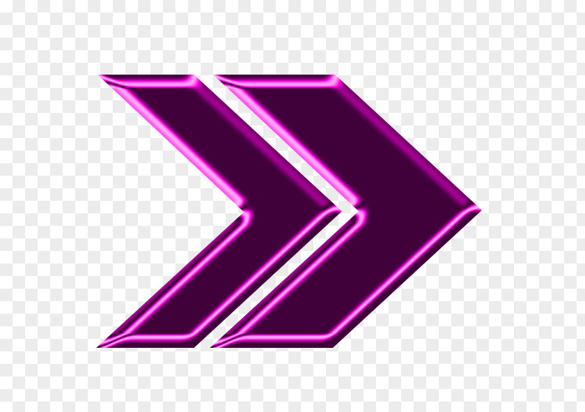 Arrow Neon Triangle PNG