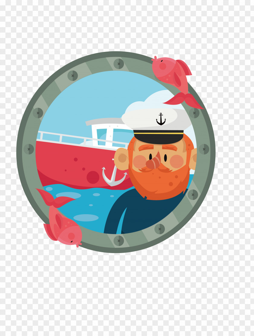 Captain Of The Sea Poster Sailor Illustration PNG