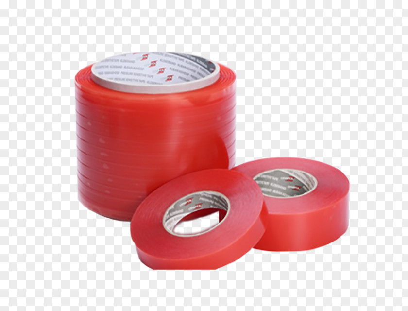 Clear Adhesive Tape Double-sided Coating Polyvinyl Chloride PNG