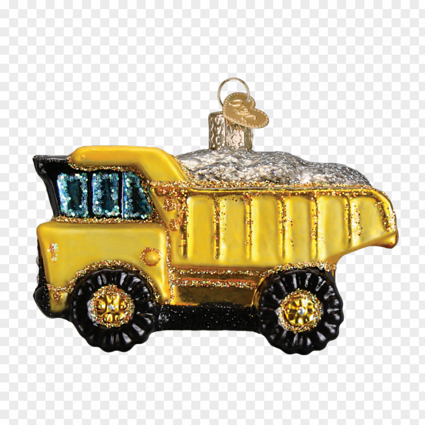 Dump Truck Rudolph Santa Claus Christmas Ornament Tree PNG