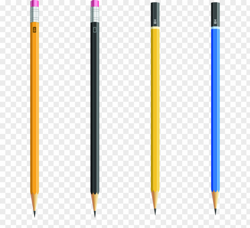 Pencil Yellow Material PNG
