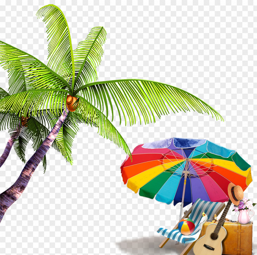 Summer Beach Background Elements Download Computer File PNG