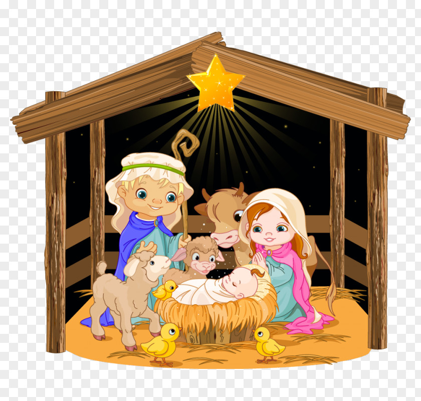 The Atmosphere Was Strewn With Flowers Holy Family Christmas Nativity Of Jesus Scene PNG