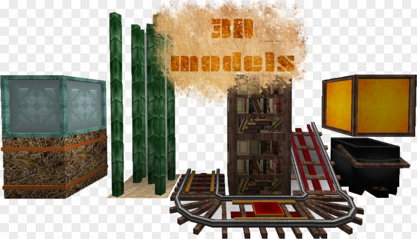 3d Ladder Minecraft 3D Computer Graphics Mod Redstone Lamp PNG