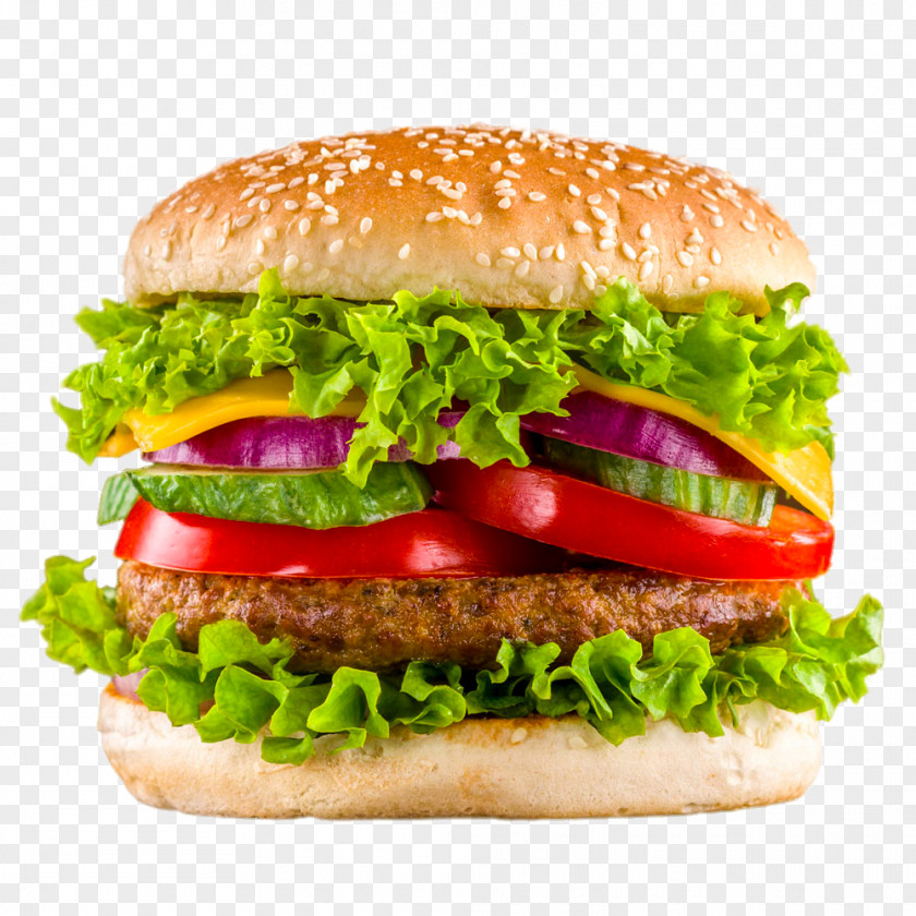 Delicious Beef Burger Hamburger Veggie Take-out Fast Food Kebab PNG