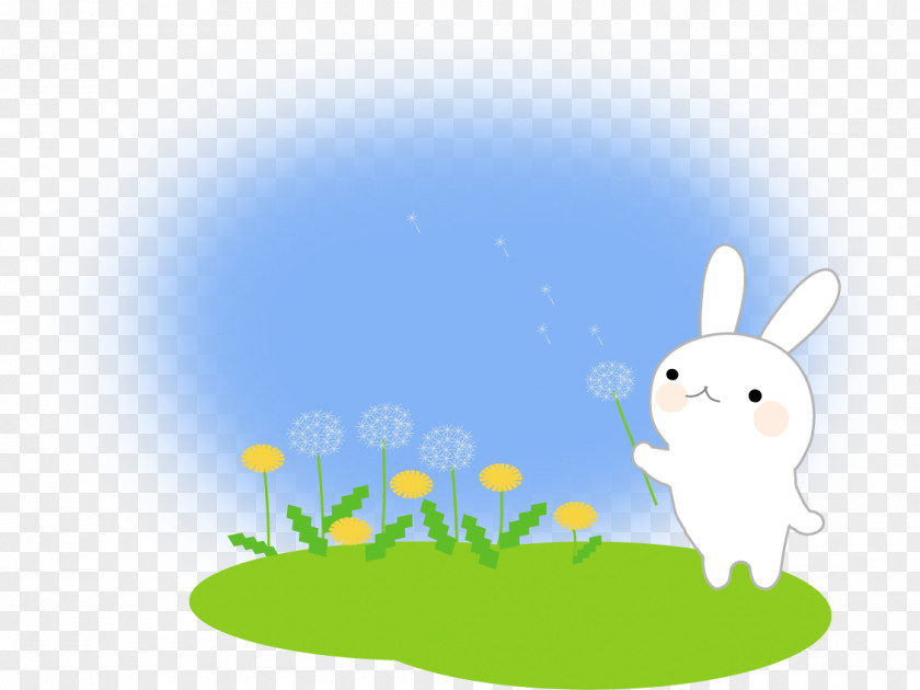Easter Hare Bunny Desktop Wallpaper Clip Art PNG