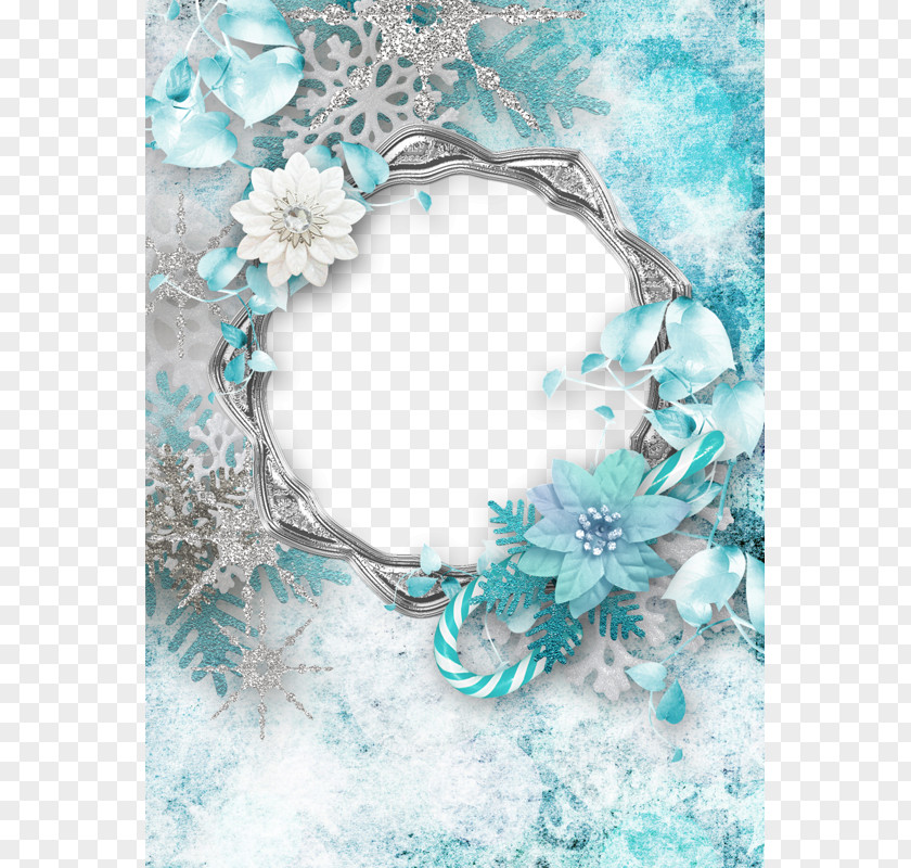 Flower Decoration Christmas Border Paper Picture Frame Clip Art PNG