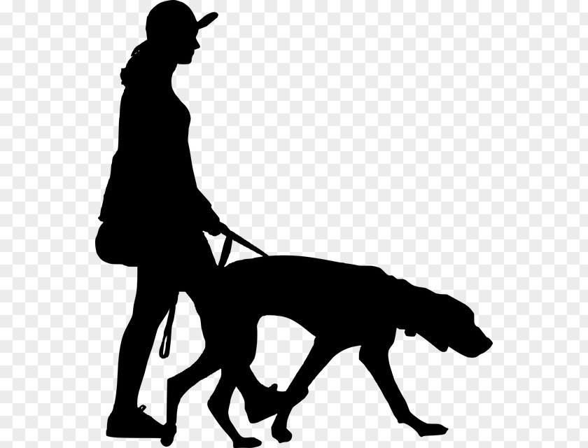 Silhouette Boxer Dog Walking Clip Art PNG