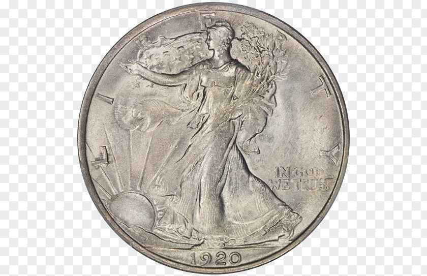 Coin Tribute Penny Walking Liberty Half Dollar Obverse And Reverse PNG