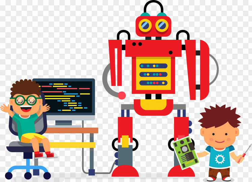 Robot Child Engineering Computer Programming Clip Art PNG