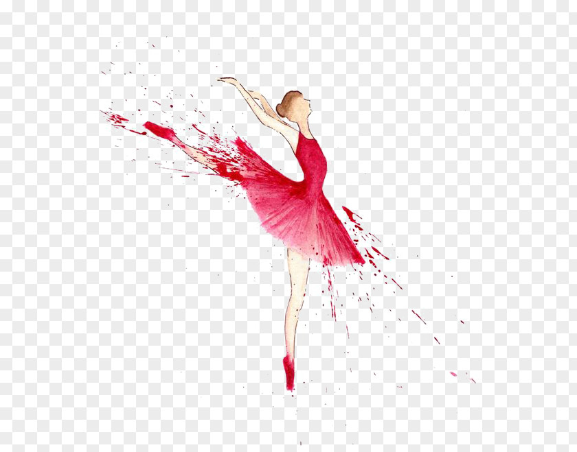 Watercolor Swan Dance Ballet Dancer High-definition Television Wallpaper PNG