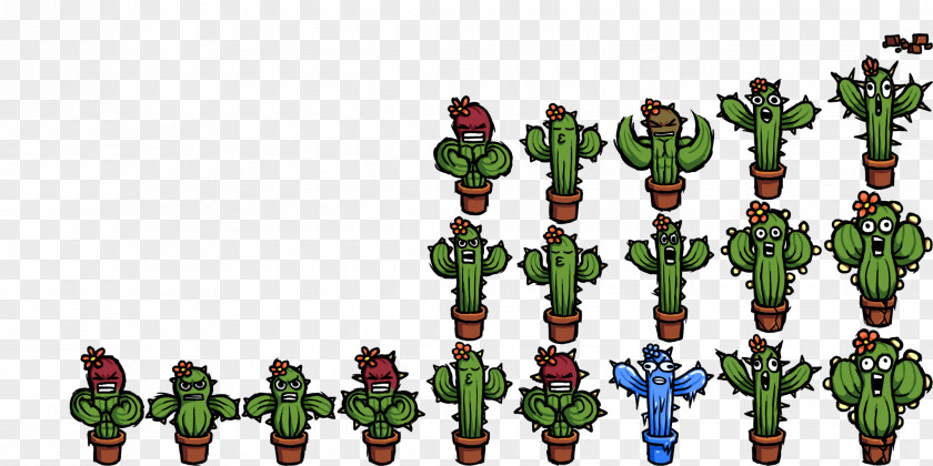 Cactus Game Recreation Toy Character Cartoon PNG