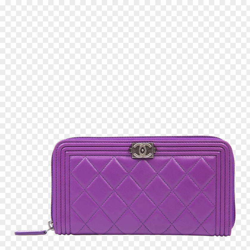 Chanel Leather Bag Purple Female Models Handbag Brand Coin Purse PNG