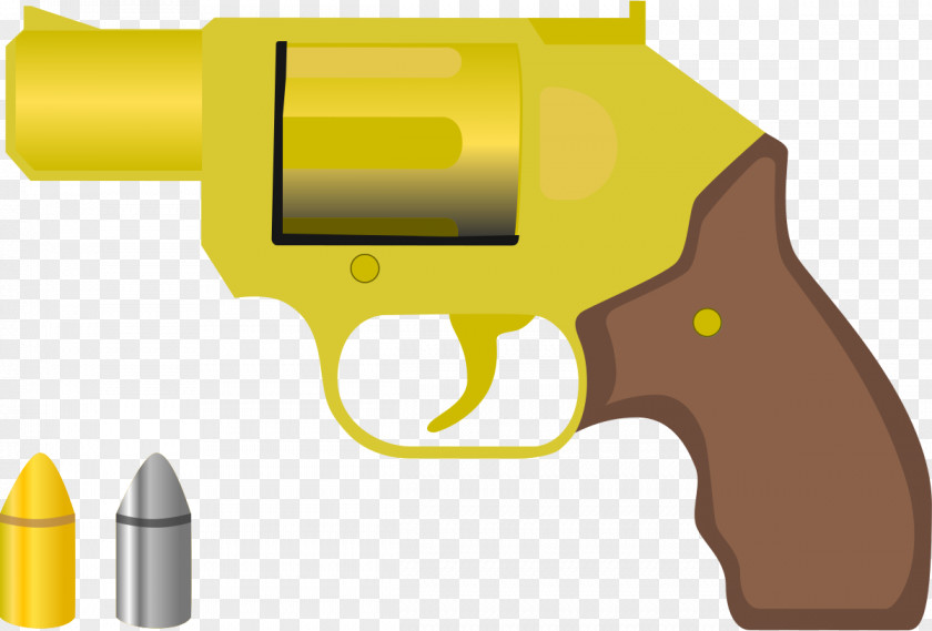 Classical Clipart Gun Weapon Revolver Ammunition PNG
