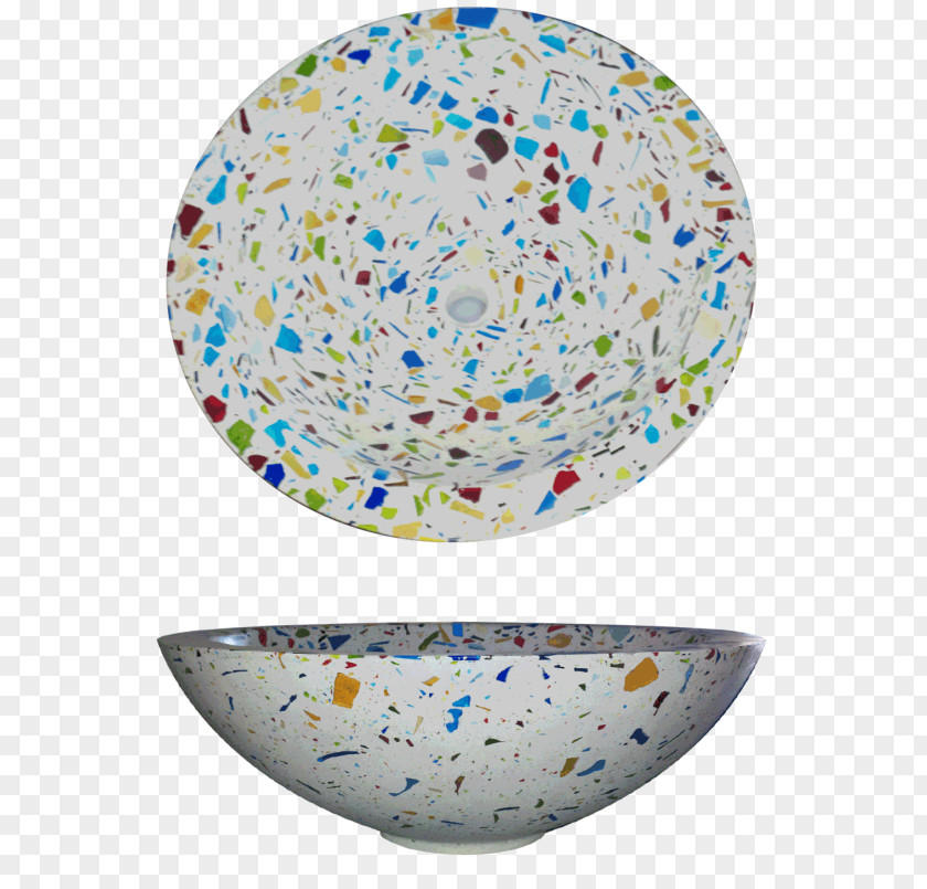 Crushed Glass Concrete Sink Ceramic Tableware PNG
