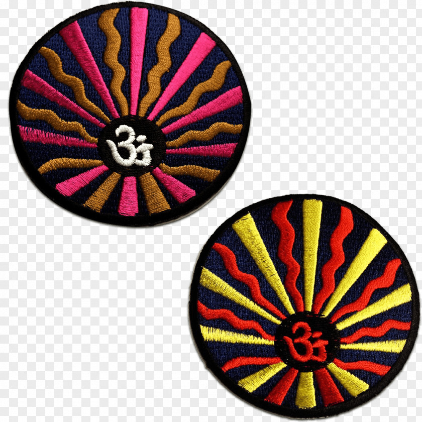 Om Hinduism Meditation Embroidered Patch Symbol PNG