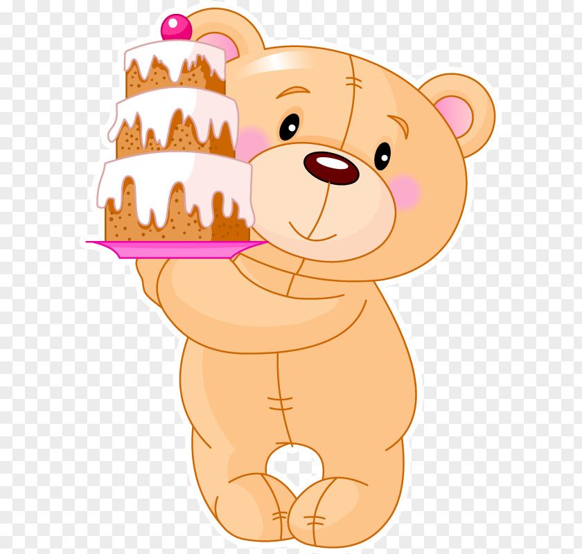 Teddy Bear Graphics Birthday Cake PNG bear graphics cake, clipart PNG