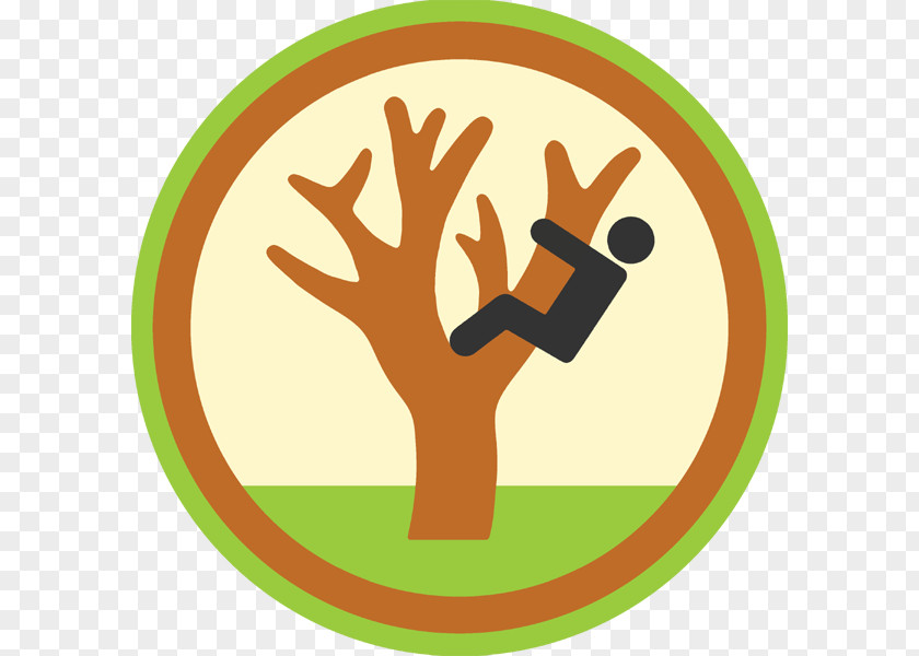 The Little Monkey Scatters Flowers Tree Climbing Scouting Scout Badge PNG