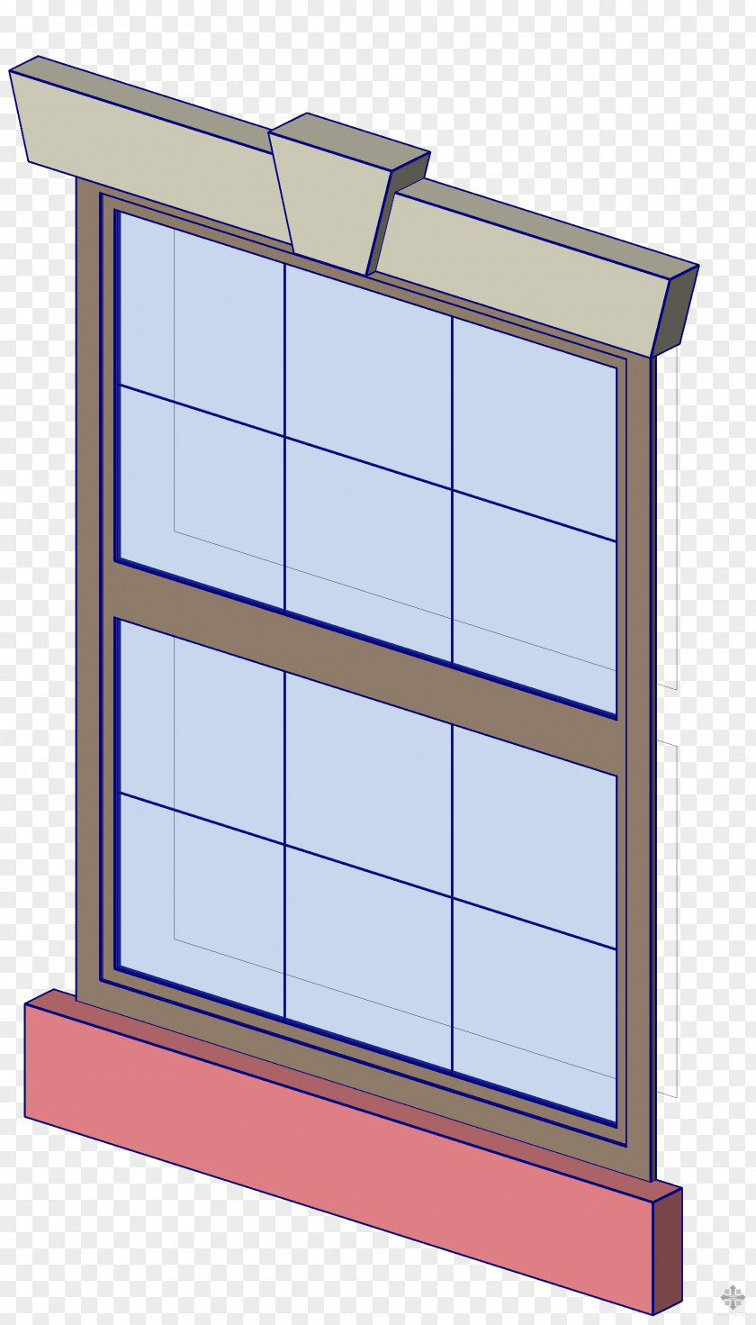 Windows Painted Model Sash Window Facade Glass PNG