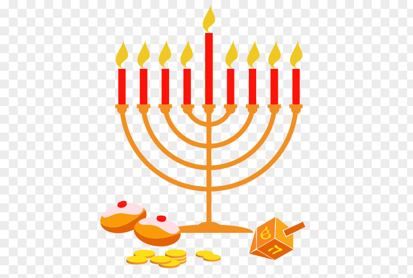 Line Hanukkah Food Candlestick Clip Art PNG