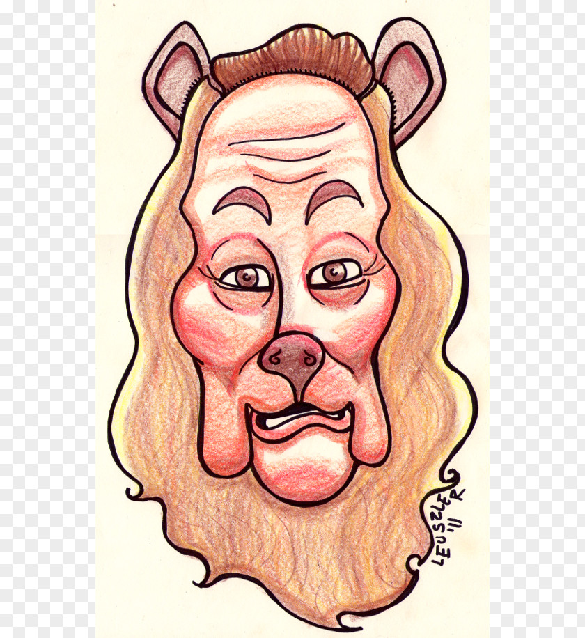 Lion Caricature Cowardly The Wonderful Wizard Of Oz Drawing Illustration PNG