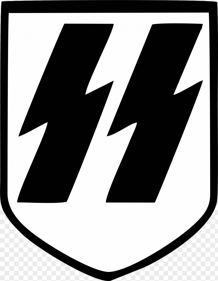 Nazi Germany Waffen-SS Runic Insignia Of The Schutzstaffel PNG insignia of the Schutzstaffel, Iron Cross , white and black logo clipart PNG