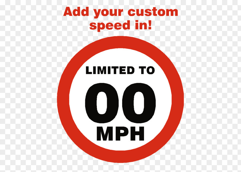 Speed Limit 25 Sticker Signage Label Miles Per Hour PNG
