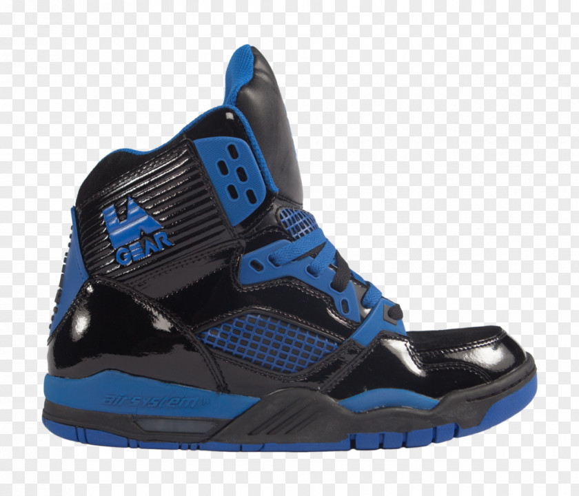 Black Leather Shoes LA Gear Sneakers High-top Air Jordan Shoe PNG